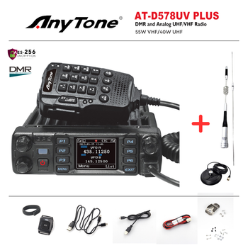 Автомобильная станция DMR ANYTONE AT-D578UV Plus, AES256, 55W, UHF/VHF (ANYT578)