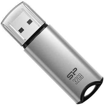 Pendrive Silicon Power Marvel M02 32 GB USB 3.2 Srebrny (SP032GBUF3M02V1S)