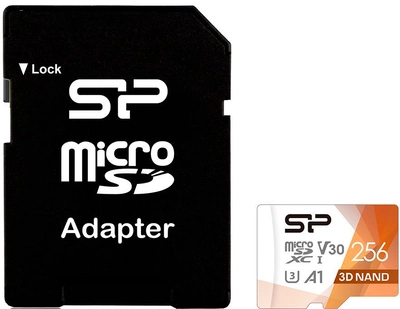 Silicon Power Superior Pro microSDXC 256GB V30 UHS-I U3 A1 + adapter (SP256GBSTXDU3V20AB)