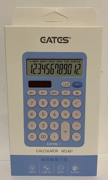 Калькулятор 12 разрядов голубой Q-1 Eates