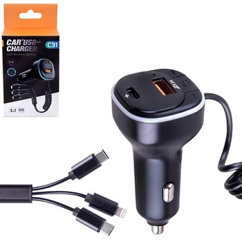 Модулятор FM 5в1 C31 12-24v Bluetooth