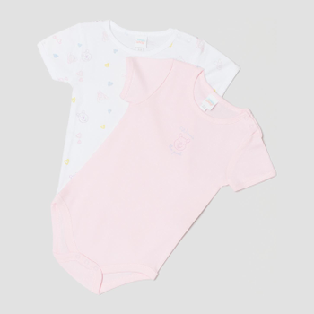 Набір дитячих боді-футболок 2 шт для дівчинки OVS 1606733 86-92 см Різнокольоровий (8052147120402)