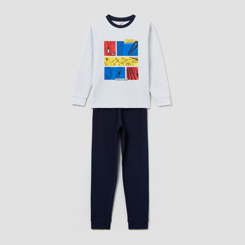 Піжама дитяча (футболка з довгими рукавами + штани) OVS 1628996 122 см Grey Melange (8052147504912)