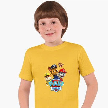 Дитяча футболка Щенячий патруль (PAW Patrol) (25186-1606) 122-128 см Бавовна Жовтий