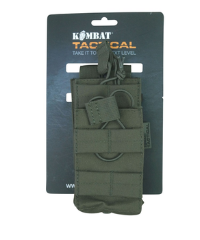 Подсумок под магазины АК Kombat UK Single Duo Mag Pouch Оливковый (1000-kb-sdmp-olgr)