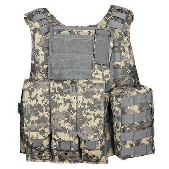 Жилет тактичний AOKALI Outdoor А56 Camouflage ACU