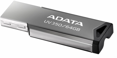 ADATA UV350 64GB USB 3.1 Metallic (AUV350-64G-RBK)
