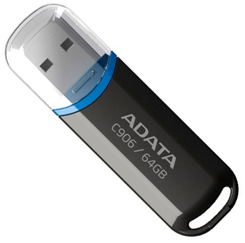 ADATA C906 64 GB USB 2.0 Czarny (AC906-64G-RBK)