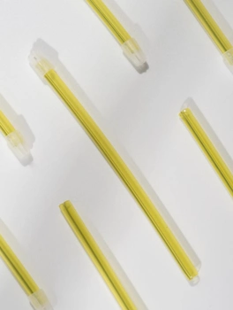 Слиновідсмоктувачі одноразові стоматологічні зі з'ємним ковпачком AMPri 150х8мм жовті 100 шт