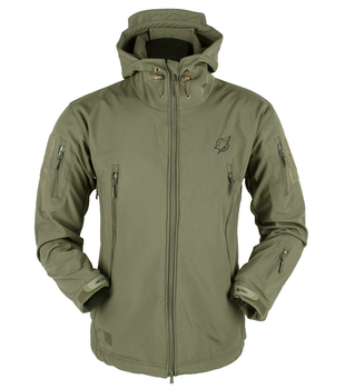 Чоловіча тактична куртка Eagle Soft Shell JA-01 з флісом Green Olive M айві 4XL