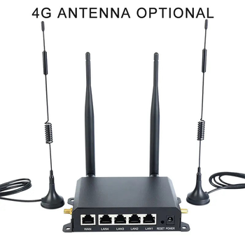 3G/4G LTE WiFi Роутер 2.4/5 ГГц до 300 Мб/с у металевому корпусі для виробничих приміщень