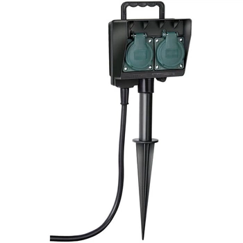 Садовая розетка Brennenstuhl 2 розетки IP44, 1.4 м (1154430)