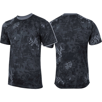 Футболка камуфляжная MIL-TEC T-Shirt Mandra Black L