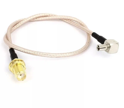 Кабель антенный пигтейл TS9 - SMA female (мама) 20 см RG-316 адаптер переходник удлинитель для 4G 3G модемов