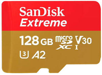 SanDisk Extreme microSDXC 128 GB UHS-I (SDSQXAA-128G-GN6MA)