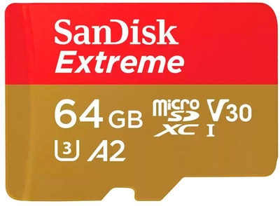 Карта пам'яті SanDisk Extreme microSDXC 64GB UHS-I (SDSQXAH-064G-GN6MA)