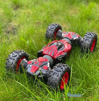 Машинка перевёртыш на пульте радиоуправления трансформер вездеход Skidding Red