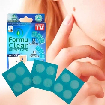 Пластир Formu Clear Tag Patch від папілом та бородавок тілесний пластир