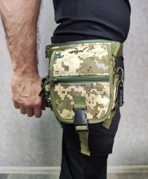 Тактическая сумка на бедро / военная сумка на ногу Пиксель Украинское производство