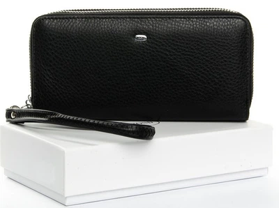 Женский кожаный кошелек на две молнии Dr.Bond W1039-3 Black