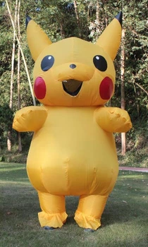 Надувной Костюм Пикачу Для Взрослого Pikachu Костюм Пикачу Косплей Желтый Большой (299263)