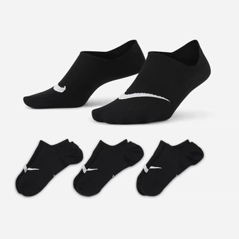 Набор носков Nike U Nk Everyday Plus Ltwt Footie SX5277-011 34-38 3 пары Black/White (194958595395)