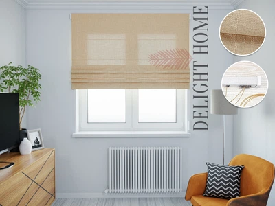 Римская штора система Light I&H Лен 900 Бежевый 40*170 см