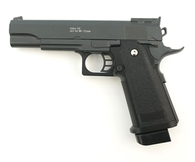 Страйкбольний пістолет Colt M1911 Hi-Capa Galaxy G6 метал чорний