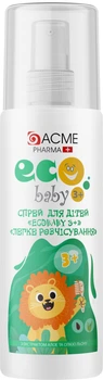Спрей для дітей EcoBaby 3+ Легке розчісування з екстрактом алое й олією льону 150 мл (4820000308694)