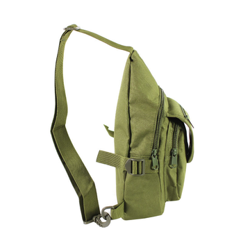 Тактический рюкзак на одно плечо AOKALI Outdoor A32 Green военный милитари армейский