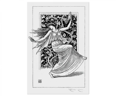 Постер CP Dancing Nymph 1895, Вінтаж 40х60 см (279)