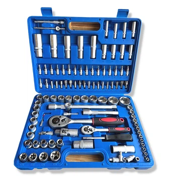 Набор инструментов в кейсе UKC Piece tool set, Blue, 108pcs, универсальный набор