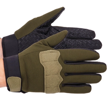 Тактичні рукавички із закритими пальцями SP-Sport BC-8791 Колір: Оливковий розмір: L