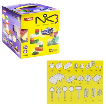 Пластиковий конструктор NIK-3 128 деталей Юніка (1535) (137862)
