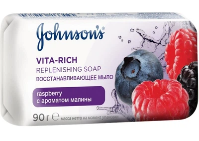 Мило Johnson’s Body Care Vita Rich Відновлююче з екстрактом малини 90 г. (3574661642734)