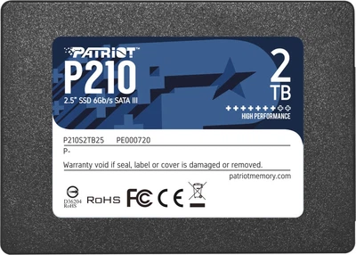 SSD диск Patriot P210 2TB 2.5