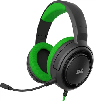Геймерские проводные наушники Corsair HS35 Stereo black/green Over Stоск g1