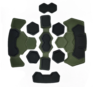 Подушки PD противоударные Gen4 Memory Foam Pad для баллистических шлемов олива