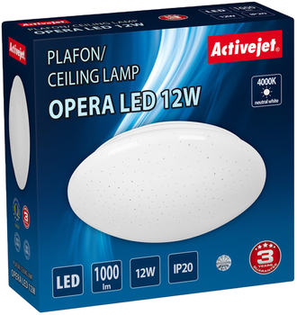 Lampa sufitowa Activejet LED OPERA 12W