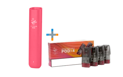 Електронна сигарета. Elf Bar RF350 Pod Starter Kit 350 мАч Pink (Рожевий) POD Система + пачка картриджів