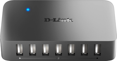 USB-хаб D-Link USB Type-C 7 x USB 2.0 480 Mbit/s Black (DUB-H7/E)