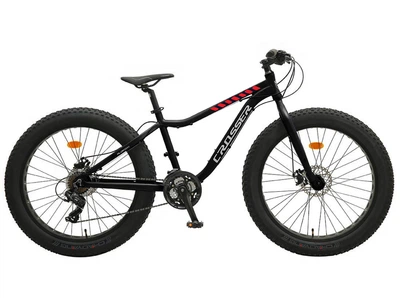 Велосипед фэтбайк Crosser Fat Bike 26" Чёрно-красный