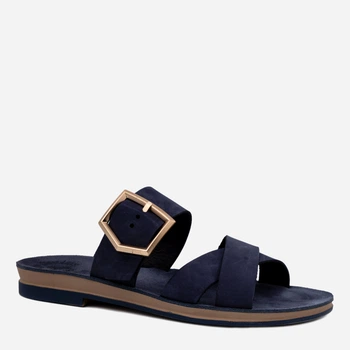 Klapki damskie skórzane Fantasy Sandals Elle S504 39 Niebieskie (5207200138204)