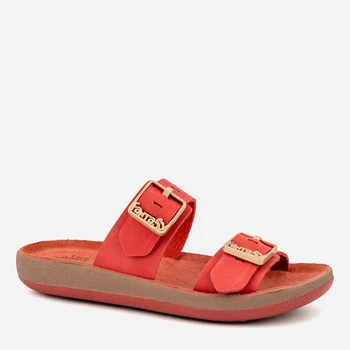 Klapki damskie z klamrami Fantasy Sandals Tessa S900 37 Koralowe (5207200158813)