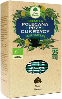 Dary Natury Herbatka Polecana Przy Cukrzycy 25 x 2 g (DN281)