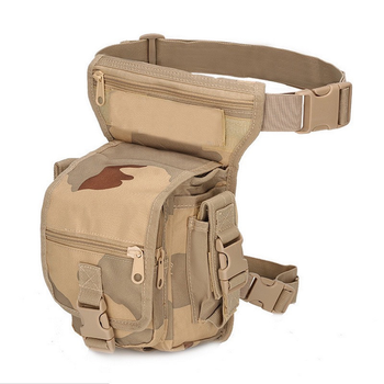 Тактична сумка B05 на стегно військова сумка на ногу койот