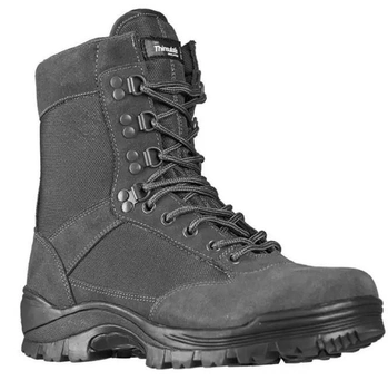 Ботинки тактические демисезонные серые Mil-Tec Side zip boots на молнии 12822108 размер 44