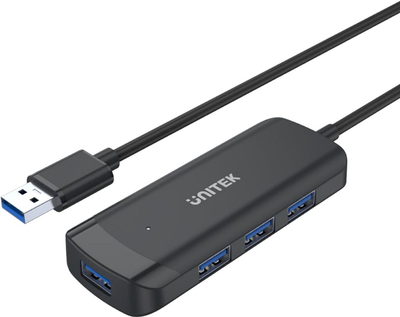 Hub USB Unitek uHUB Q4 4 porty Zasilany hub USB 3.0 z kablem o długości 150 cm (H1111E)