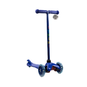 Самокат детский трехколесный iTrike Mini BB 3-013-5-DBL со светящимися колесами, Синий