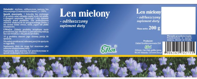 Len FLOS Mielony Odtłuszczony 200G (FL755)